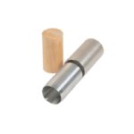 28-WF4031/G - Sample preparation set: cutter, wooden dolly and receiver.
