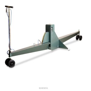 Travelling beam for detecting surface irregularities