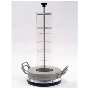 Radial flow falling head permeameter