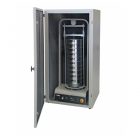 Electromechanical sieve shaker model 15-D0410 fitted inside the Controls 33-T3000/CB noise reduction cabinet